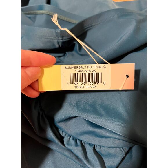 NWT Summersalt The Ruched Swim Skirt in Seaweed Women's Plus Size 2XL - Picture 10 of 12